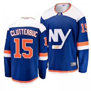 Cal Clutterbuck Islanders Blue Fanatics Breakaway Alternate Jersey - Sale
