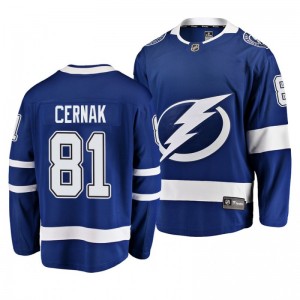 Erik Cernak Lightning blue Breakaway Player Home Jersey - Sale