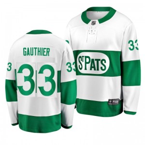 Frederik Gauthier Toronto Maple Leafs Youth St. Pats White Premier Breakaway Player Jersey - Sale