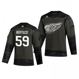 Tyler Bertuzzi 2019 Veterans Day Red Wings Practice Authentic Jersey - Sale