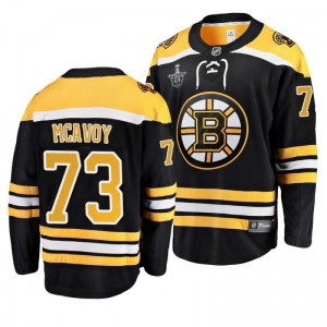Bruins 2019 Stanley Cup Playoffs Charlie McAvoy Breakaway Player Black Jersey - Sale