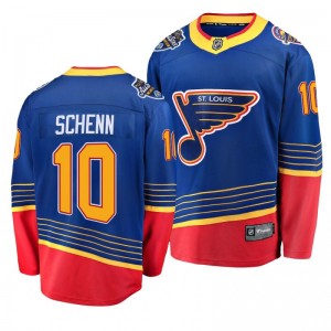 Blues Brayden Schenn #10 2020 NHL All-Star Retro Premier Breakaway Blue Fanatics Branded Jersey - Sale