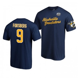 2020 Winter Classic Nashville Predators Filip Forsberg Navy T-Shirt - Sale