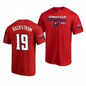 Washington Capitals 2019 Stanley Cup Playoffs Red Bound Body Checking Nicklas Backstrom Men's T-Shirt - Sale