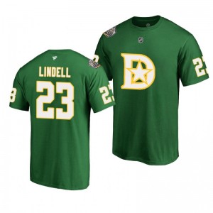 Dallas Stars Esa Lindell 2020 Winter Classic Green T-Shirt - Sale