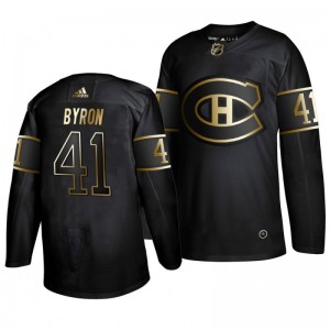Canadiens Paul Byron Black Golden Edition Authentic Adidas Jersey - Sale