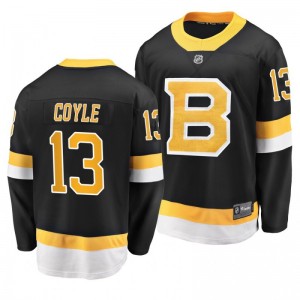 Men's Bruins Charlie Coyle Black Alternate Breakaway Premier Jersey - Sale