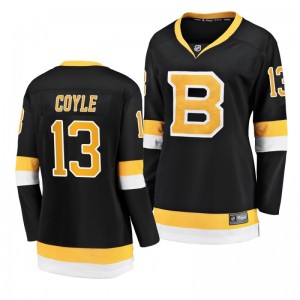 Women's Bruins Charlie Coyle Black Alternate Breakaway Premier Jersey - Sale