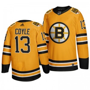 Bruins Charlie Coyle 2021 Reverse Retro Gold Authentic Jersey - Sale