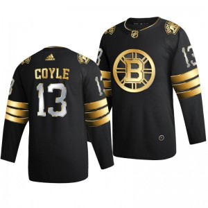Bruins Charlie Coyle Black 2021 Golden Edition Limited Authentic Jersey - Sale