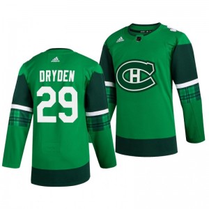 Canadiens Ken Dryden 2020 St. Patrick's Day Authentic Player Green Jersey - Sale