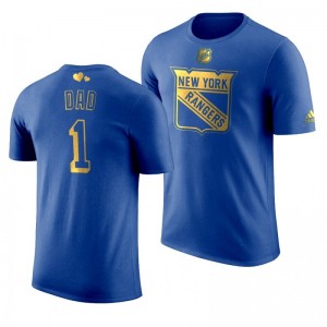 New York Rangers Dad Rangers Royal T-Shirt - Sale