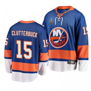 Islanders 2019 Stanley Cup Playoffs Cal Clutterbuck Breakaway Player Royal Jersey - Sale