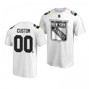 Rangers Custom White 2019 NHL All-Star T-shirt - Sale