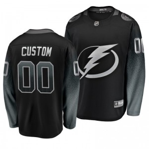 Custom Lightning Breakaway Fanatics Branded Alternate Black Jersey - Sale