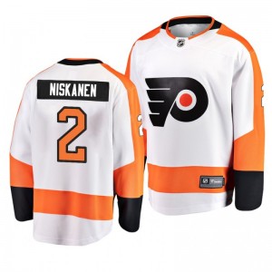 Matt Niskanen Flyers White Breakaway Player Fanatics Branded Away Jersey - Sale