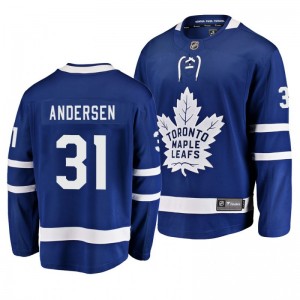 Frederik Andersen Maple Leafs Blue Breakaway Home Player Jersey - Sale