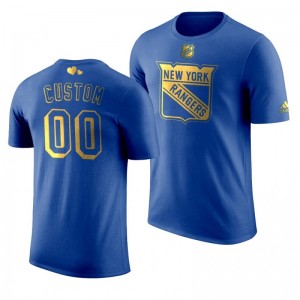 New York Rangers Custom Rangers Royal T-Shirt - Sale