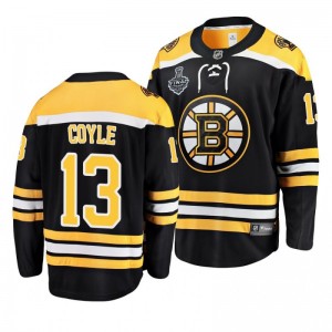 Bruins 2019 Stanley Cup Final Charlie Coyle Home Breakaway Black Youth Jersey - Sale