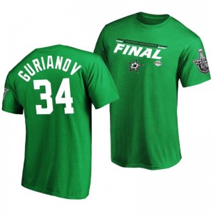 Stars Denis Gurianov Green 2020 Stanley Cup Playoffs Western Conference Final  Overdrive T-Shirt - Sale