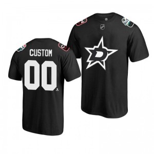 Stars Custom Black 2019 NHL All-Star T-shirt - Sale