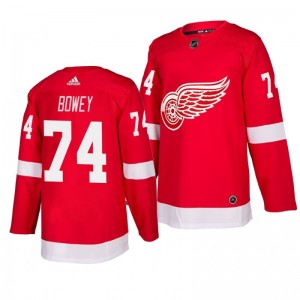 Red Wings Madison Bowey Red Home Adidas Authentic Jersey - Sale