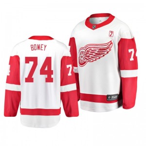 White Away Breakaway Player Jersey Madison Bowey Red Wings - Sale