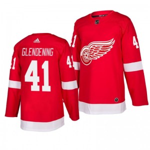 Red Wings Luke Glendening Red Home Adidas Authentic Jersey - Sale