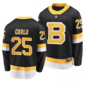 Men's Bruins Brandon Carlo Black Alternate Breakaway Premier Jersey - Sale