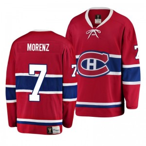 Montreal Canadiens Howie Morenz Premier Breakaway Heritage Jersey Red - Sale