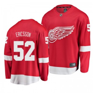 Red Wings Jonathan Ericsson Home Breakaway Player Red Youth Jersey - Sale