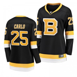 Women's Bruins Brandon Carlo Black Alternate Breakaway Premier Jersey - Sale