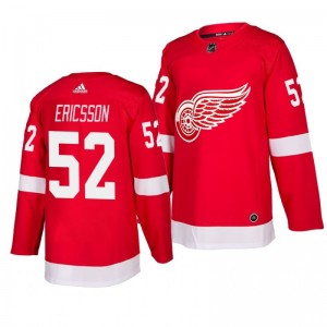 Red Wings Jonathan Ericsson Red Home Adidas Authentic Jersey - Sale