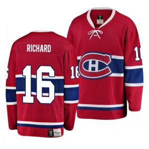 Montreal Canadiens Henri Richard Premier Breakaway Heritage Jersey Red - Sale