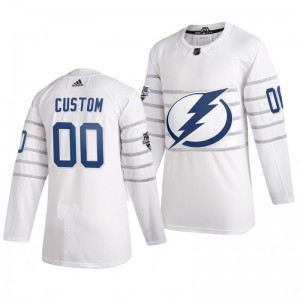 Tampa Bay Lightning Custom 00 2020 NHL All-Star Game Authentic adidas White Jersey - Sale