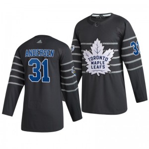 Toronto Maple Leafs Frederik Andersen 31 2020 NHL All-Star Game Authentic adidas Gray Jersey - Sale