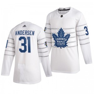 Toronto Maple Leafs Frederik Andersen 31 2020 NHL All-Star Game Authentic adidas White Jersey - Sale