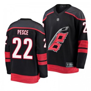 Brett Pesce Hurricanes Black Breakaway Player Fanatics Branded Alternate Youth Jersey - Sale
