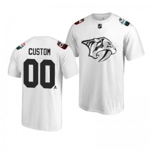 Predators Custom White 2019 NHL All-Star T-shirt - Sale