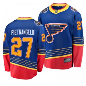Blues Alex Pietrangelo #27 2020 NHL All-Star Retro Premier Breakaway Blue Fanatics Branded Jersey - Sale