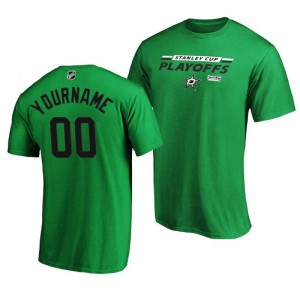 2020 Stanley Cup Playoffs Bound Top Stars Custom Green T-Shirt - Sale