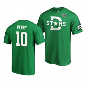 2020 Winter Classic Dallas Stars Corey Perry Kelly Green T-Shirt - Sale