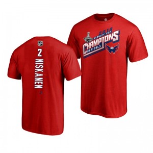 Men's Matt Niskanen Capitals 2018 Red Tape to Tape Stanley Cup Champions T-shirt - Sale