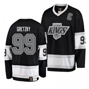 Los Angeles Kings Wayne Gretzky Premier Player Heritage Jersey Black - Sale