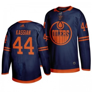 Oilers Zack Kassian 2019-20 Alternate Third Authentic Jersey - Blue - Sale