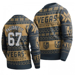 Golden Knights Max Pacioretty Charcoal 2019 Ugly Christmas Sweater - Sale