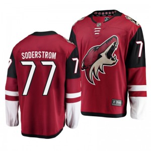 Coyotes Victor Soderstrom #77 Red 2019 Rookie Tournament Home Jersey - Sale