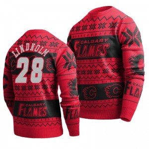 Flames Elias Lindholm Red 2019 Ugly Christmas Sweater - Sale