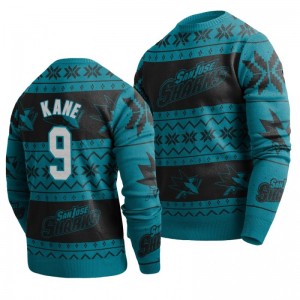 Sharks Evander Kane Teal 2019 Ugly Christmas Sweater - Sale