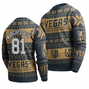 Golden Knights Jonathan Marchessault Charcoal 2019 Ugly Christmas Sweater - Sale